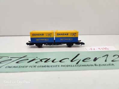 Fleischmann N DC 8233 Containertragwagen "Danzas" Lbs598 / DB