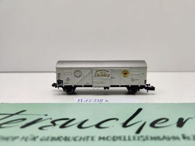 Minitrix N DC 15338 ged Güterwagen "Develey" Gbls36 / SoMo IMA 2005 München / DB