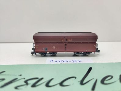 Minitrix N DC 15509-31 Selbstentladewagen "Erz IIId" Fad-50 / DB