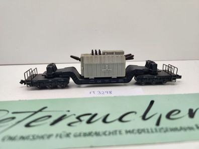 Minitrix N DC 3298 Tiefladewagen Trafo "Siemens" SSt / DB
