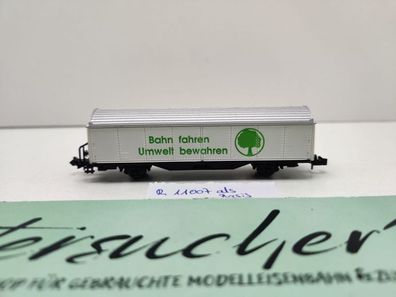 Roco N DC 11007 Schiebewandwagen "Bahnfahren Umwelt schützen" Habis / DB