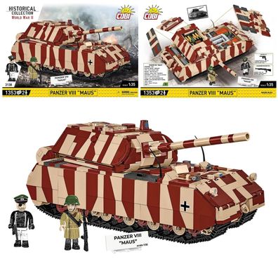 COBI 3138 Historical Collection WW2 Panzer VIII Maus Klemmbaustein Set