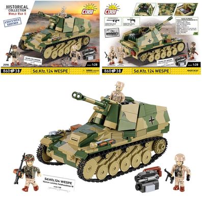 COBI 2598 Historical Collection WW2 Sd. Kfz.124 Wespe - Executive Edition