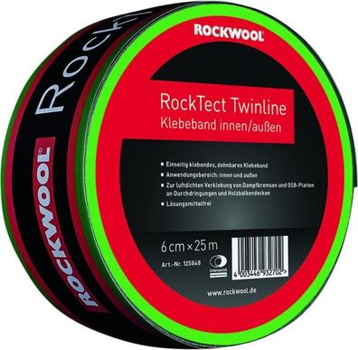 Rockwool RockTect Twinline Klebeband 60mm x 25m