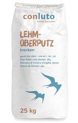 Conluto Lehm Oberputz 25 kg DIN 18947
