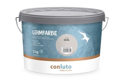 5 kg Conluto Lehmfarbe Kiesel CL106 Wand Decke innen