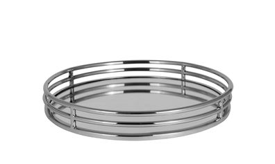 Kaheku Tablett Bovalino silber 38 Ø 5h 884018297