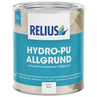 Relius Hydro-PU Allgrund Grundierung 0,75 Liter 2 Farbtöne