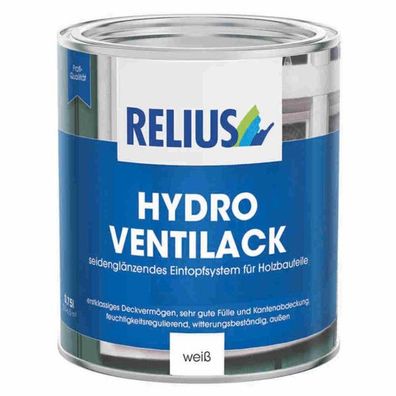 Relius Hydro Ventilack Bautenlack Lack weiß