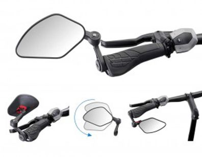 Fahrradspiegel Krampe KF Sport Typ B Innenklemmung schwarz