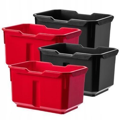 KADAX Behälter für Schrauben und Nagel, aus PP Kunststoff, 156 x 110 mm, 4 Stück