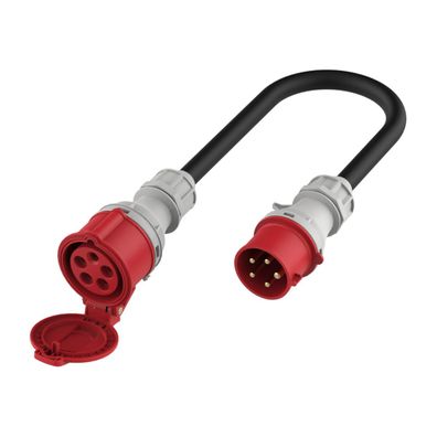 EV-Adapter CEE 32A Stecker auf CEE 16A Kupplung 20 cm bis 11 kW