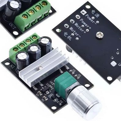 Rosfix PWM Drehzahlregler DC 6–28V 3A – Potentiometer | LED, 50×32×55 mm