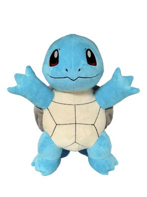 Pokémon Schiggy Plüschrucksack Kinder Rucksack kuschelig mit Reißverschluss
