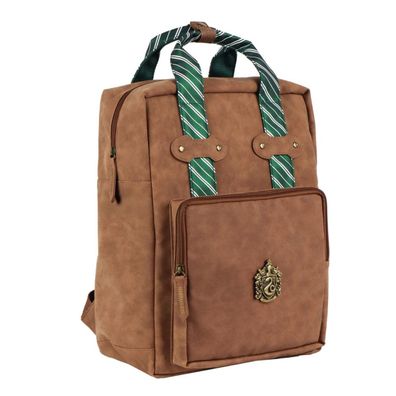 Harry Potter Slytherin Rucksack 100% PU Kunstleder Casual Fashion