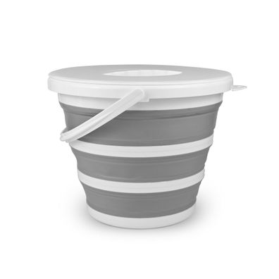 Platinet Faltbarer Camping Eimer Tragbare Lösung mit Deckel