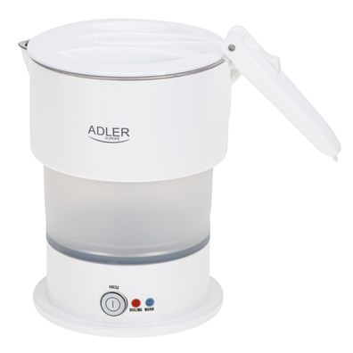 Adler AD 1377 Reise-Wasserkocher 0,6 L - 600 W, faltbar - Weiß