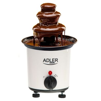 Adler AD 4487 Mini Schokoladenbrunnen 200 ml, Edelstahl, 30 W, für Obst & Desserts