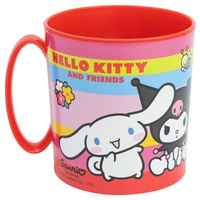 Hello Kitty Becher Mikrowellengeeigneter Kunststoffbecher 390?ml – Motivbecher