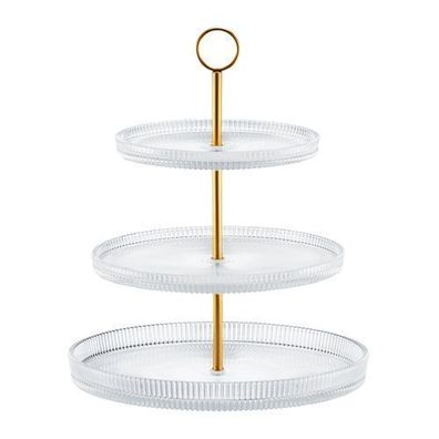 3-stöckige Etagere Curly 29 cm Gold Ambition