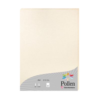 Clairefontaine Papier A4 Pollen 210g perlm elfen 25Bl