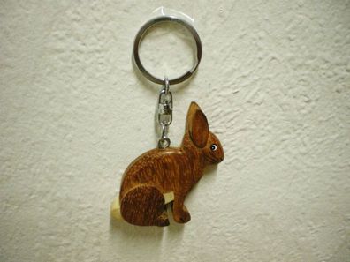 Schlüsselanhänger "Hase" (Holz) / Keychain "Bunny" (Wood)