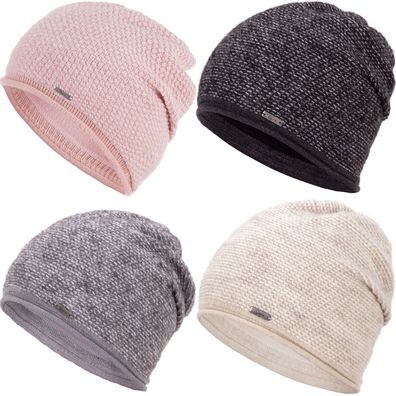 Faera Wintermütze warm gefüttert Fleece-Futter Winter Mütze Strick-Mütze Beanie-Mü