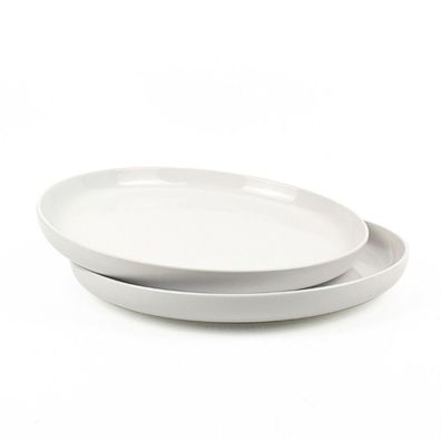 2er-Set Speiseteller aus hochwertigem Steingut - ø27 cm, robust & pflegeleicht