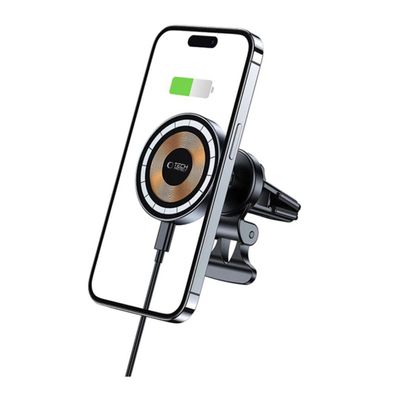Tech-Protect MM15W-V5 Autotelefonhalter mit MagSafe 15W Ladefunktion für Lüftungss