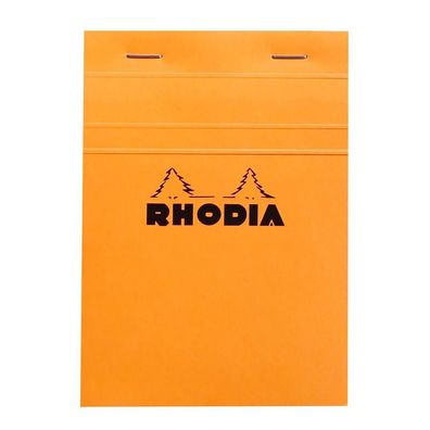 Rhodia Notizblock Rhodia A6 geh kar 80Bl orange