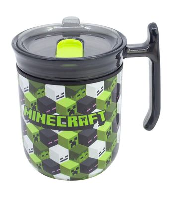 Minecraft Signature To Go Tasse 470 ml mit Schiebedeckel für Alltag und Büro
