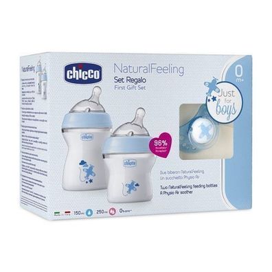 Chicco NaturalFeeling Neugeborenen-Set, 150ml & 250ml Flaschen, PhysioForma Schn