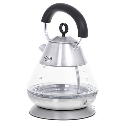 Adler AD 1282 Glas-Wasserkocher 1,5 L - 2200 W, STRIX-System & LED-Beleuchtung