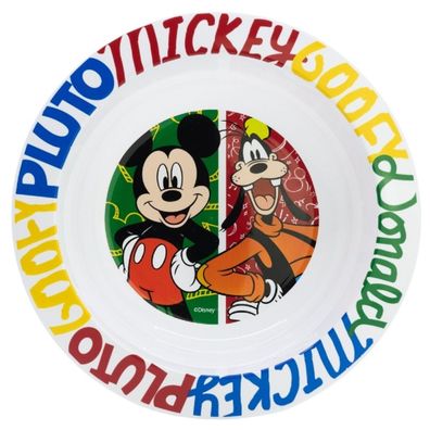 Disney Mickey Mouse Kindergeschirr ab 4 Jahren Schale für Kinder mikrowellengeeignet