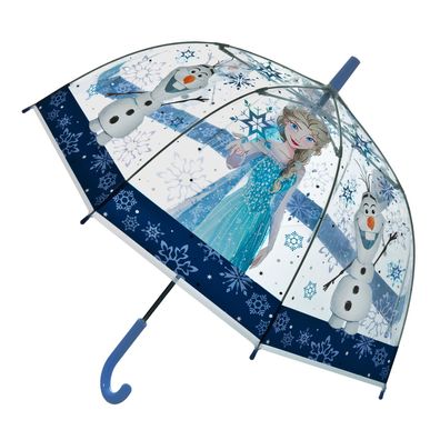 Disney Frozen ? 69 cm Regenschirm transparent Kinder Schirm für Regen Alltag