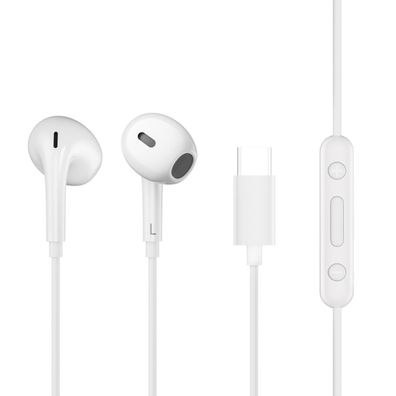 QCY LH1 In-Ear Kopfhörer USB-C mit Mikrofon HiFi Sound Weiß