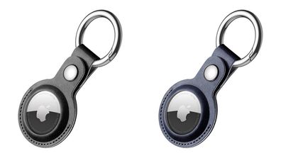 Dux Ducis Case Leder für AirTag Schutz Hülle Cover Schlüsselanhänger Apple AirTag