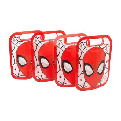 Spiderman 4 Stück Snackbeutel mit Zip Verschluss für Obst Kekse und Snacks