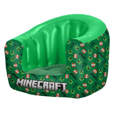 Minecraft Aufblasbarer Kindersessel 64 × 70 × 85 cm Sitzmöbel für Kinderzimmer