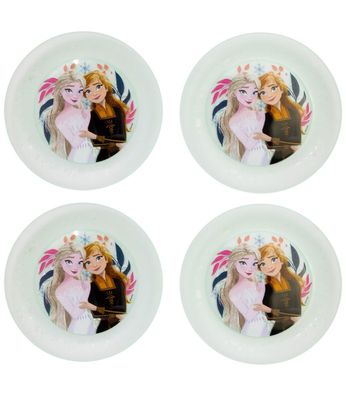 Disney Frozen Kinder Teller Set 4 teilig geeignet für Mikrowelle und Spülmaschine
