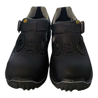 uvex Sicherheitsschuhe schwarz mit T-Spangen-Verschluss ESD-Schuhe Gr. 36