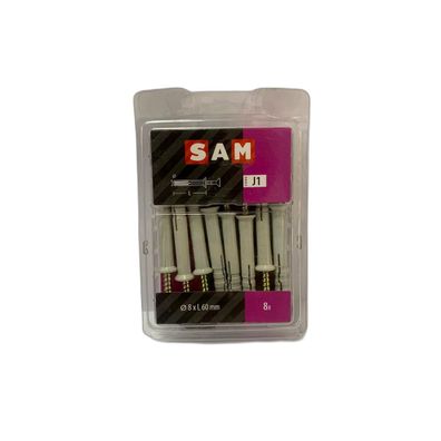 SAM/MACK Nageldébel Nylon 8x60mm J1 8 Stéck
