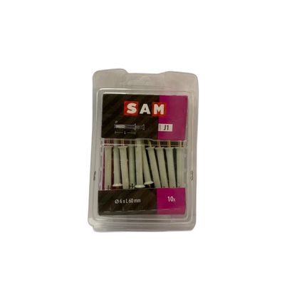 SAM/MACK Nageldébel Nylon 6x60mm 10 Stéck