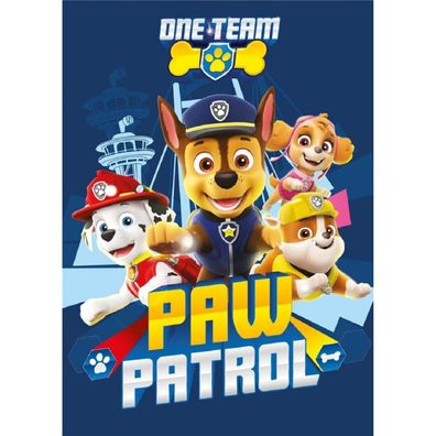Paw Patrol Polar Fleece Decke 110x140 cm Weiche Kuscheldecke