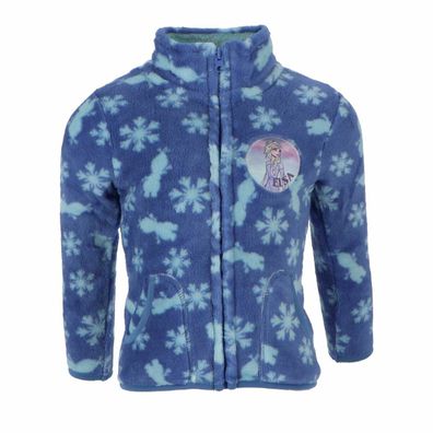 Frozen Jacke Gemütliche Kinder-Sweatjacke in Blau für kalte Tage - Größe