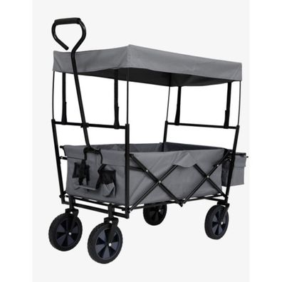 Greemotion Faltbarer Bollerwagen mit Dach – 70?kg Tragkraft, Teleskopgriff & Bremse