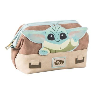 Star Wars Grogu Toilettentasche Kunstleder 23x17x8 cm
