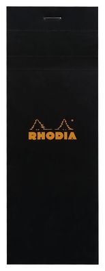 Rhodia Notizblock 74x210 geh kar 80Bl sw