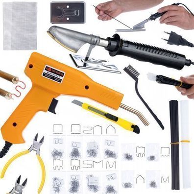 Rosfix Set Kunststoffschweißgerät + Heißklammergerät | 800 Klammern, 230V