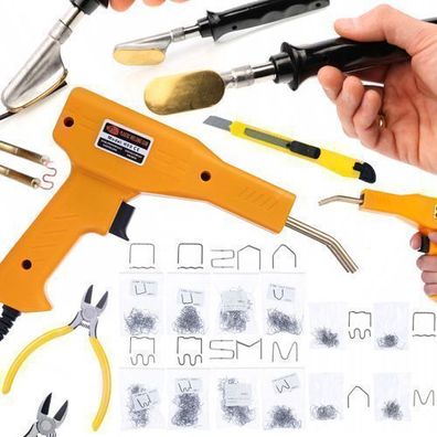 Rosfix Set Kunststoffschweißgerät + Zange + 800 Klammern | 230V, 50W, 750°C